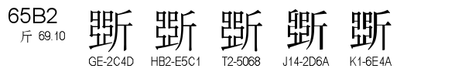 U+65B2